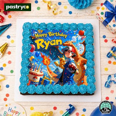 Pokemon Image Brownie Cake | Bon Bon Prints | Halal Certified