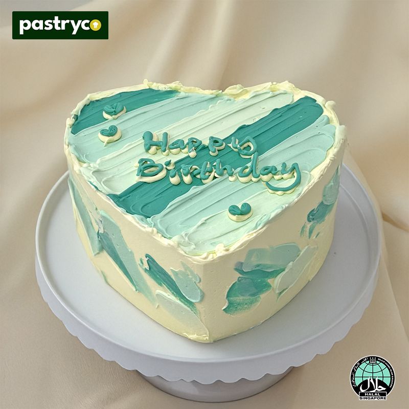PH03 Pastel Garden Heart Cake