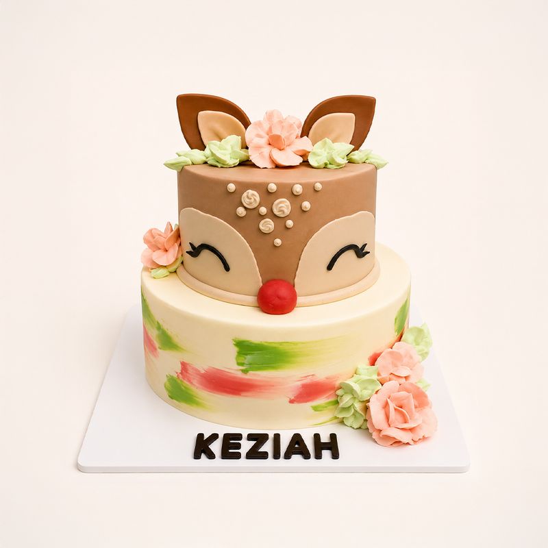 Little Deer Blossom Cake
