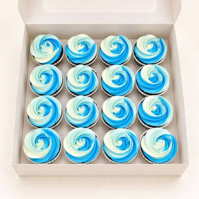 Blue Swirl Cupcakes