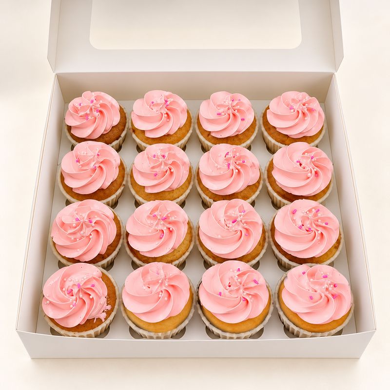 Pink Swirl Cupcakes