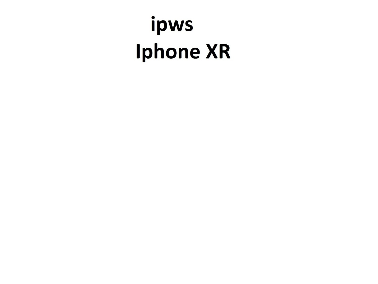 Ipws For Iphone XR