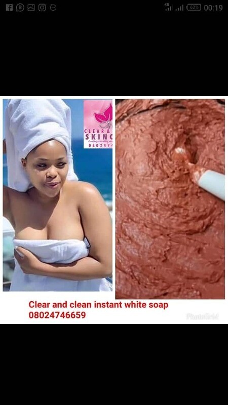 Clear and clean Instant white soap