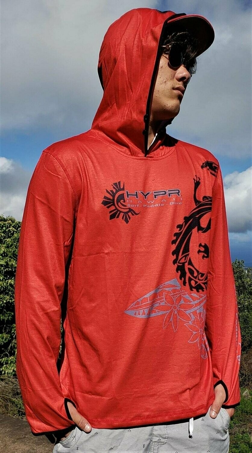 red dri fit hoodie