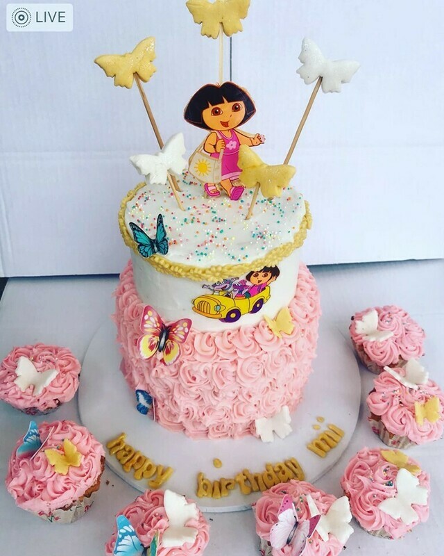 cake nzuri ya mtoto wa kike
