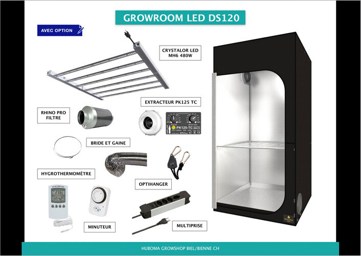 Set Growroom LED DS120x120cm