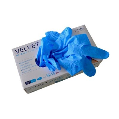 Gants jetables en nitrile pour les analyses et manipulation horticoles.