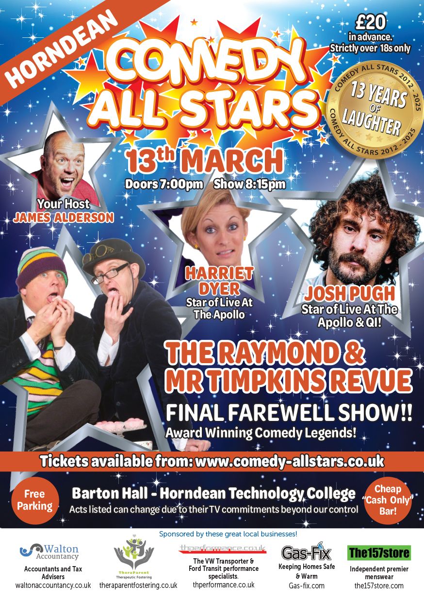 13th March 2026 - The Raymond &amp; Mr Timpkins Revue Farewell Show