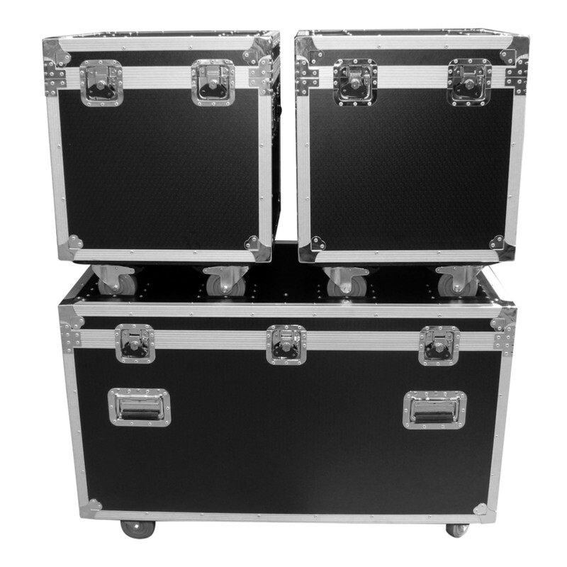 3 Case Package - Utility Storage ATA Style Road Cases 1 Large and 2 Half Size