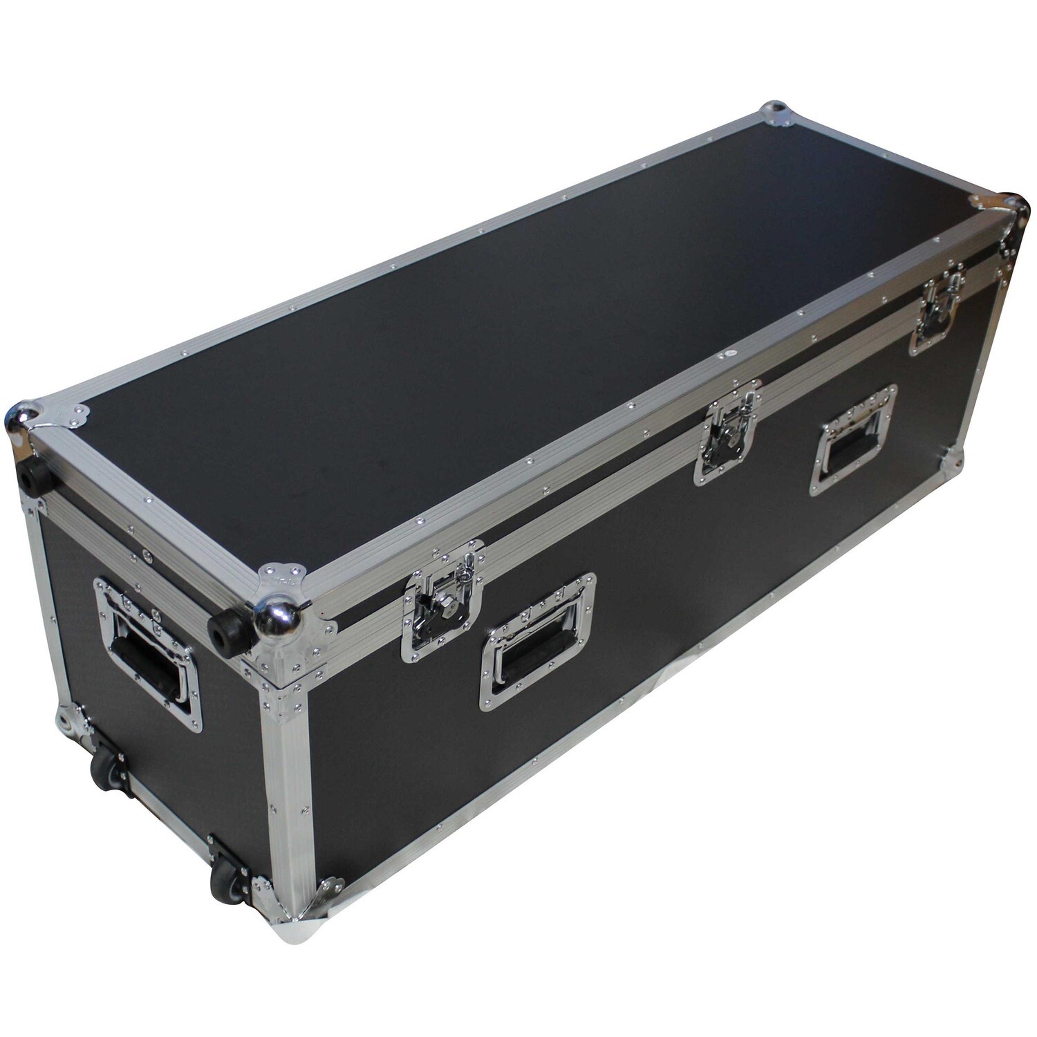 48" Utility Flight Case W-4 Low Profile Wheels Ext 16"x16"x48"
