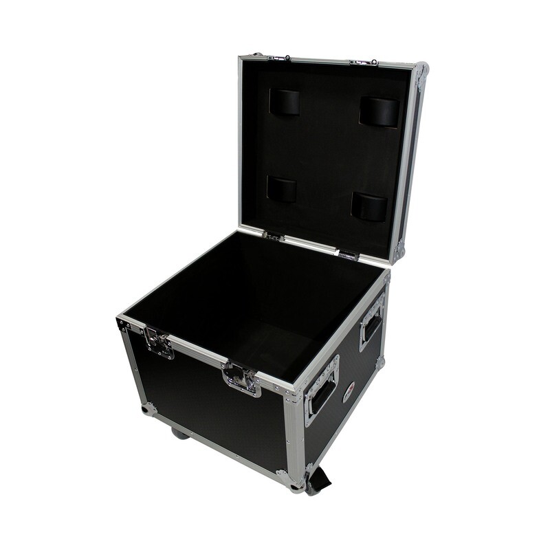 Heavy-Duty Utility Flight Case with 4 In. Casters 20" x 20" x 22" - 2.7 Cu.Ft.