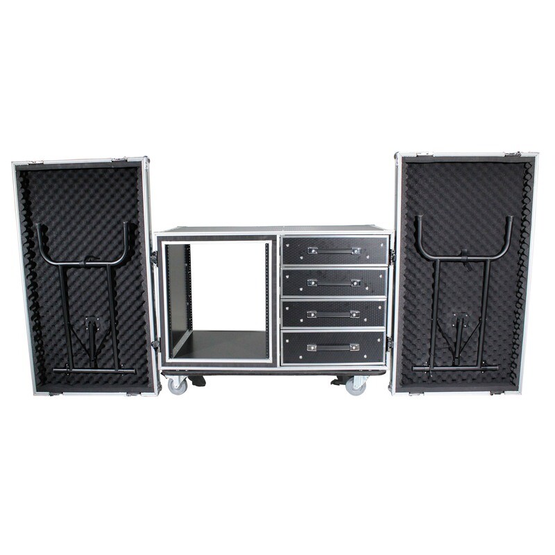 Dual-Table Case And Mixing Console Workstation