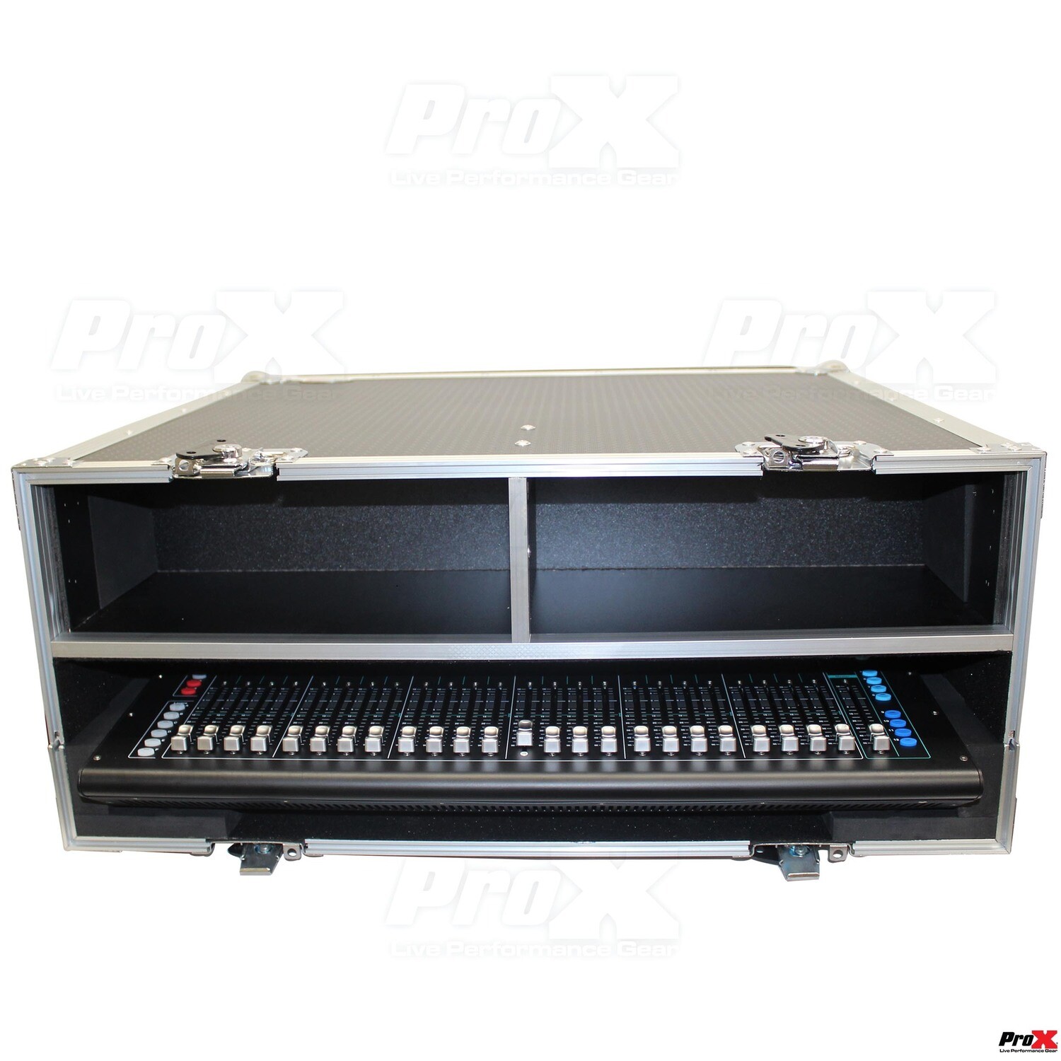 Flight-Road Case for Allen &amp; Heath SQ5 Console with Doghouse and Wheels