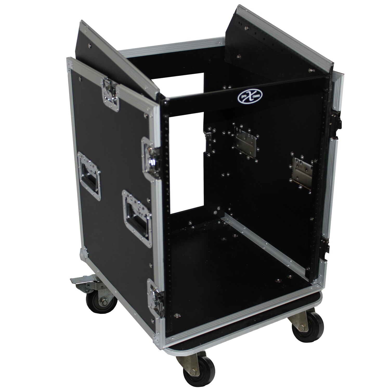 14U Rack x 10U Top Mixer DJ Combo Flight Case
