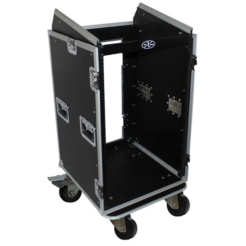18U Rack x 10U Top Mixer DJ Combo Flight Case