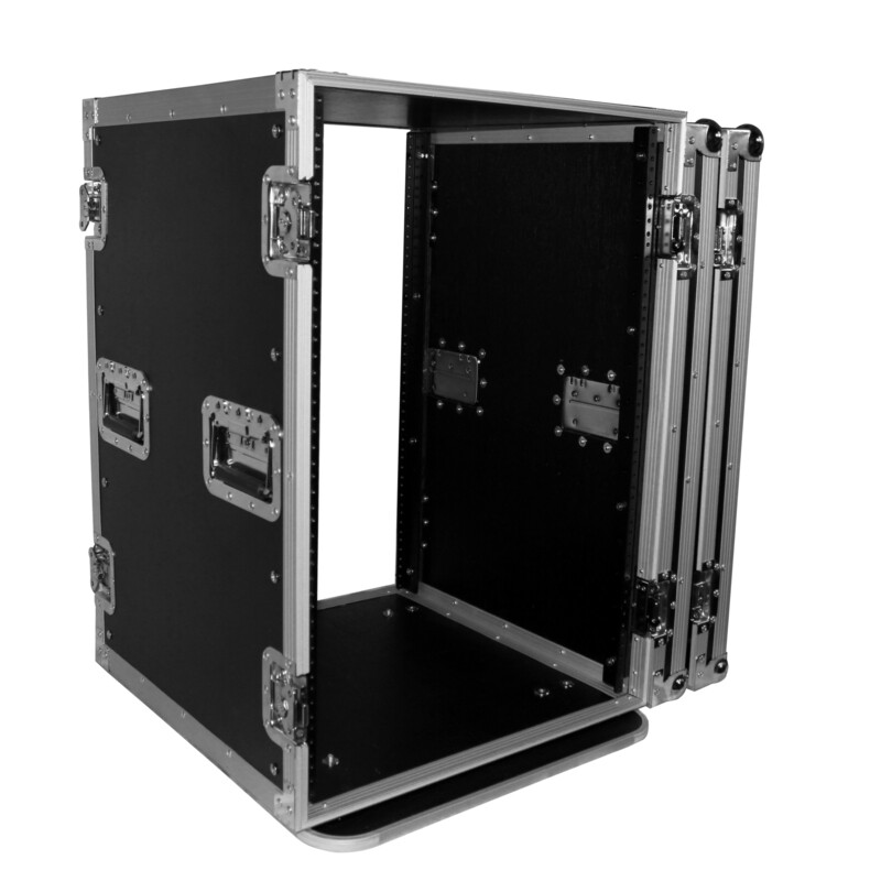 16U Space Amp Rack Mount ATA Flight Case 19" Depth
