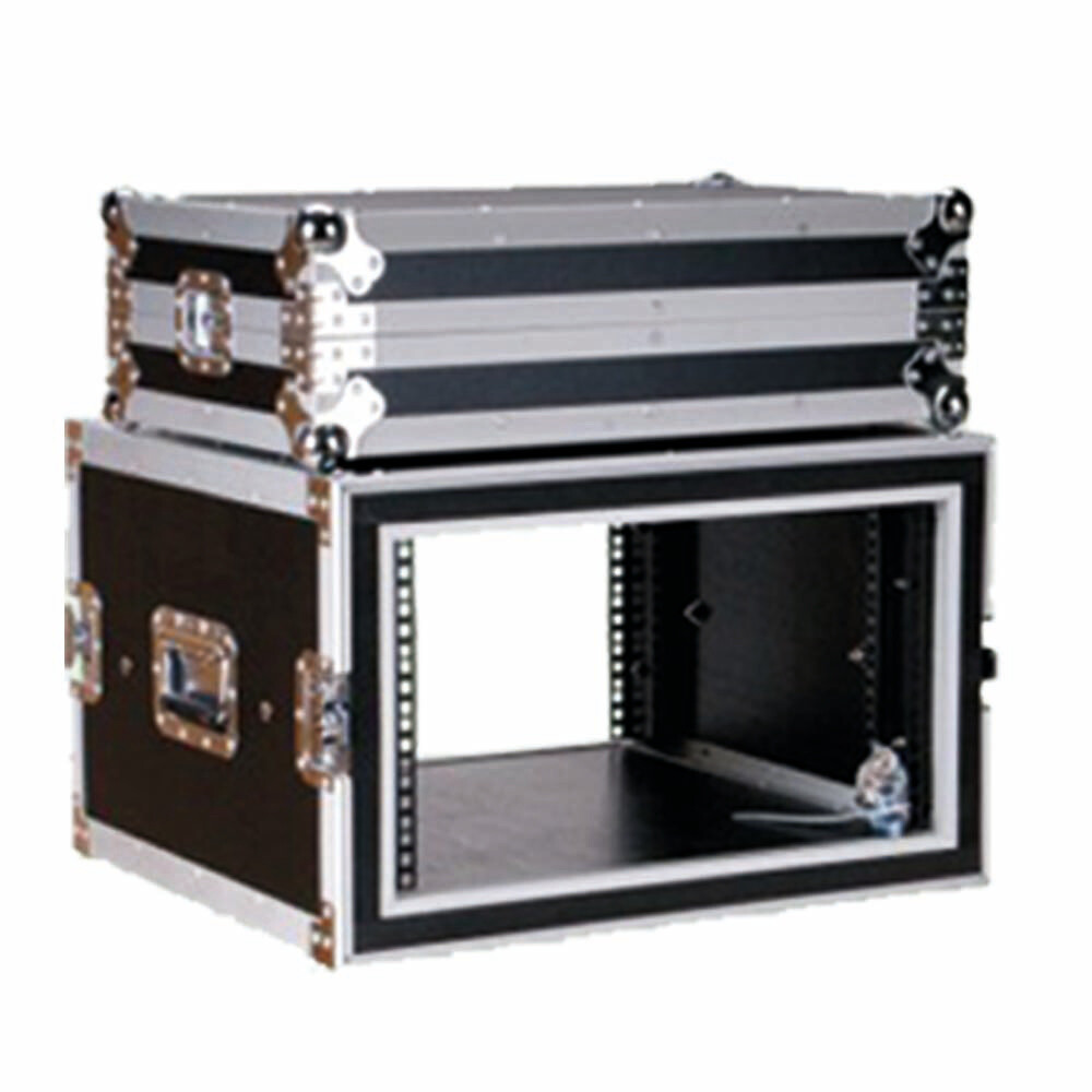 6U Space Shockproof Amp Rack ATA Flight Case 20" Depth