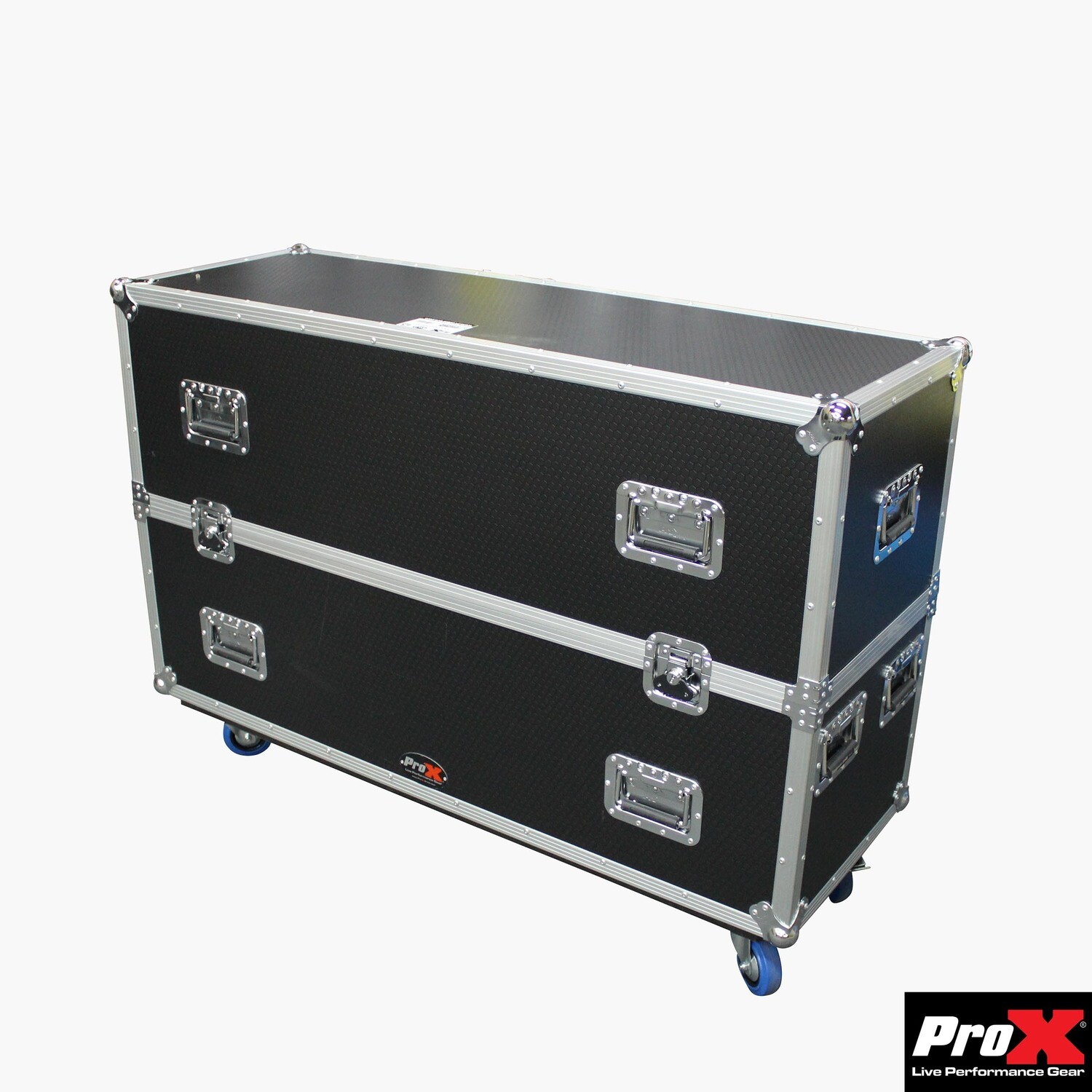 Fits (2) LCD/LED/Plasma TV Dual 43"-50" Adjustable Case w 4" Wheels