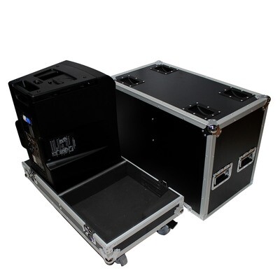 Speaker Flight Cases 3/8" plywood w/ Black Laminate 4x 4" Casters