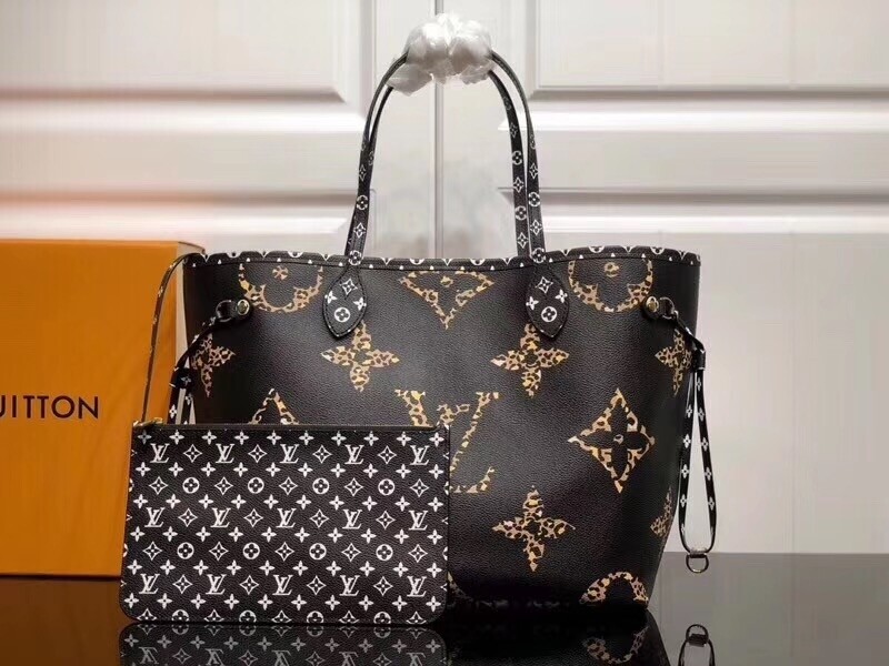 Jungle Neverfull MM Brown &amp; Black