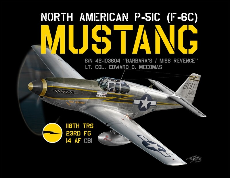 P-51C (F-6C) Mustang 118th TRS Shirt