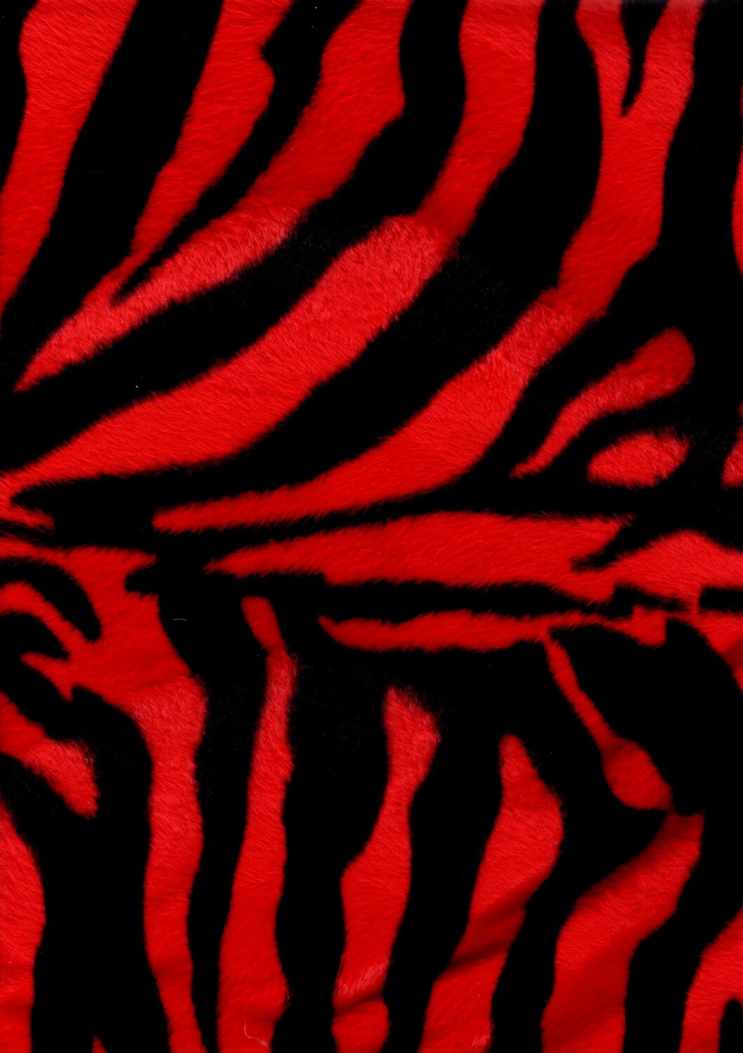 RED ZEBRA Faux Fur