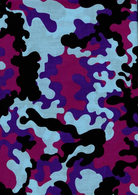 PURPLE & BLUE CAMOUFLAGE