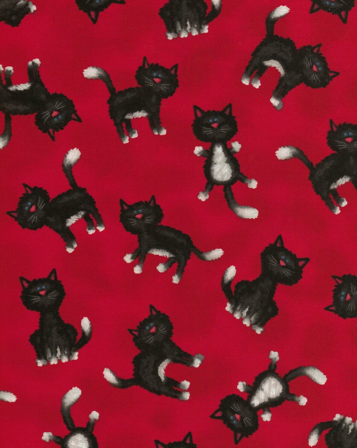 Red with Black Cats