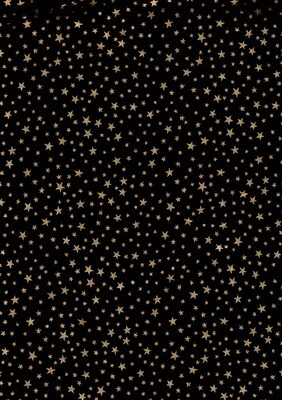 Black with Gold Stars