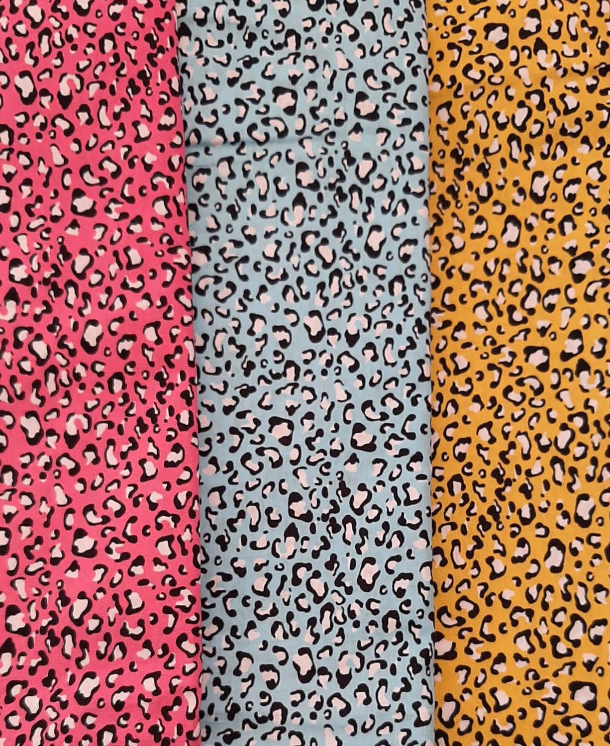 LEOPARD PRINT: PINK, BLUE or YELLOW