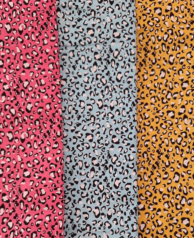 LEOPARD PRINT: PINK, BLUE or YELLOW