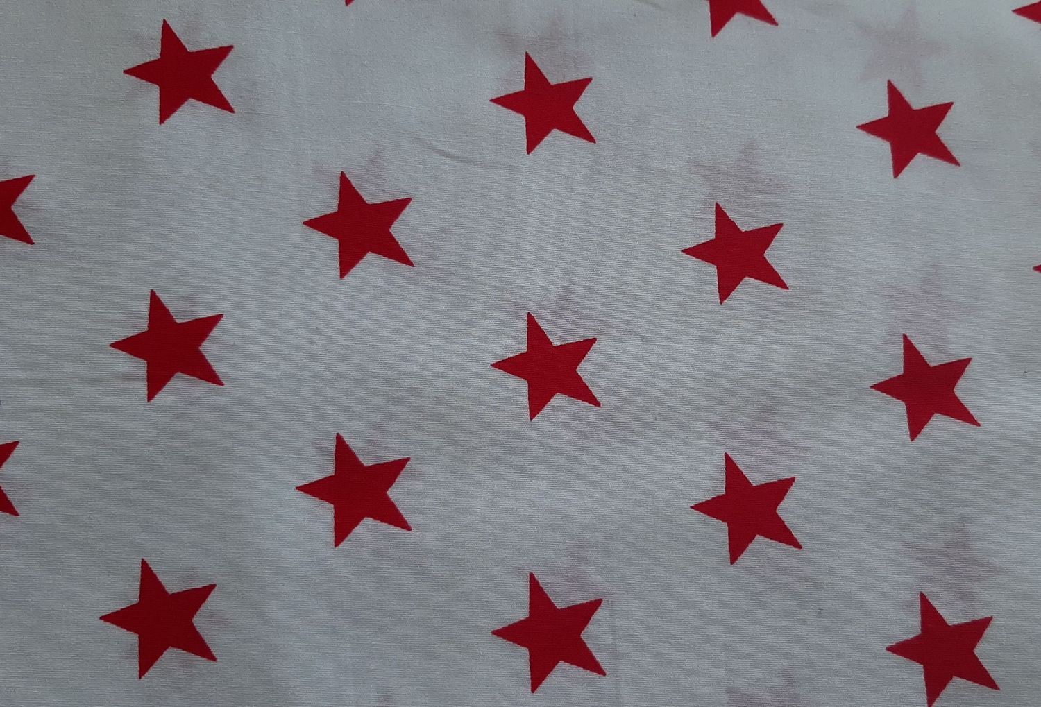 White with Red Stars