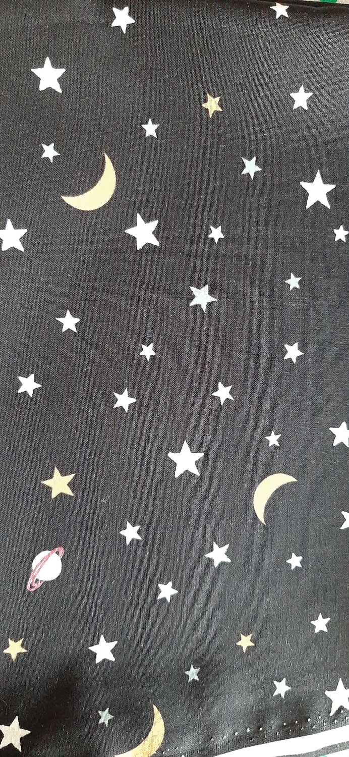 Black with Glow in the Dark Stars
