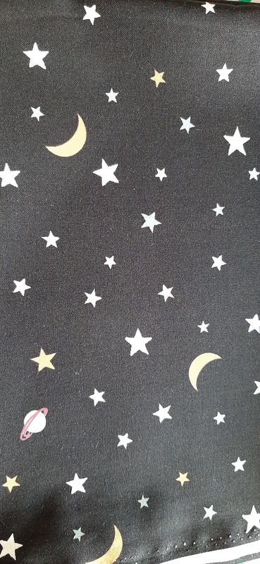 Black with Glow in the Dark Stars