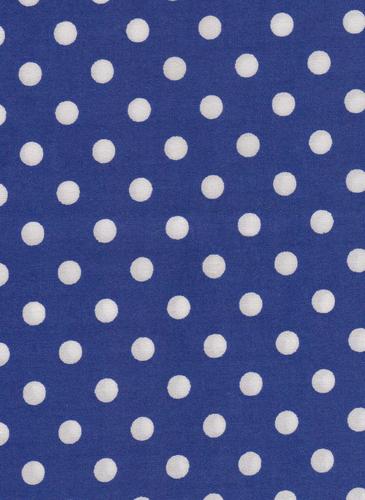 Royal Blue with White Dots