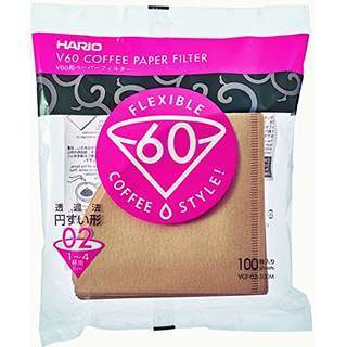 Hario V60. Coffee filters. Tamaño 02. 100 unds
