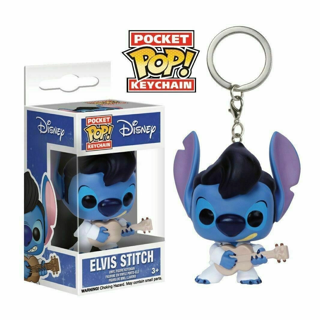 Funko Disney Lilo & Stitch Pocket Pop! Elvis Stitch Key Chain Hot Topic Exclusive