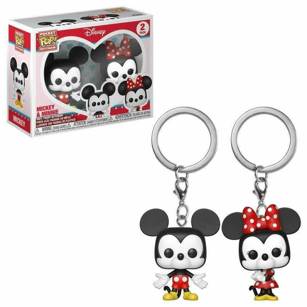 Funko Pop! Keychain: Mickey & Minnie 2 Pack Toy, Multicolor