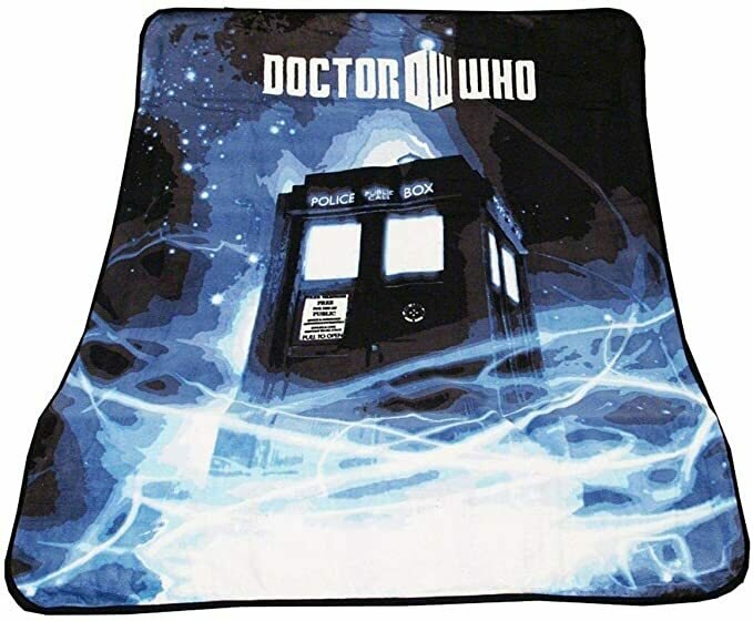 Doctor Who Throw Blanket - TARDIS Gallifrey Fleece - 50" x 60" Afghan