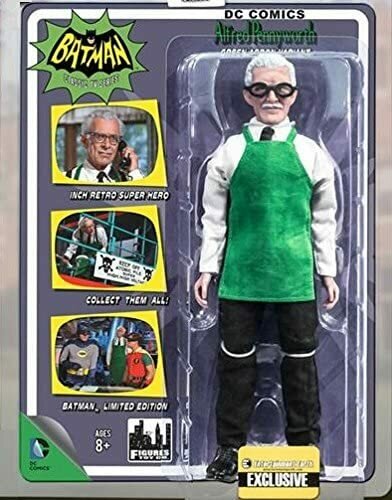 Batman Classic 1966 TV Series 8 Inch Action Figure Alfred Pennyworth Green Apron Version