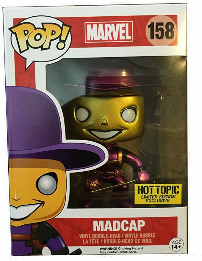 Funko Pop! Mystery Deadpool Metallic Chase Madcap Vinyl Figure by Pop! Marvel