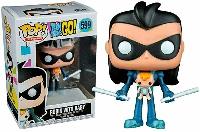 Funko Pop! Television Teen Titans Go! Robin with Baby #599
