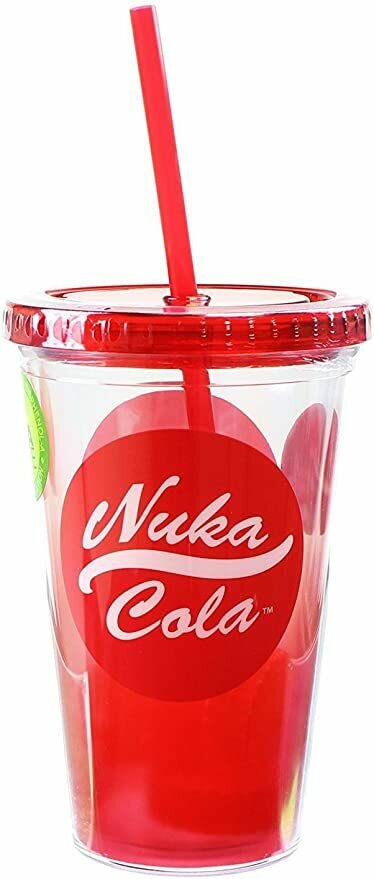 JUST FUNKY Fallout Nuka Cola 16oz Carnival Cup w/ Molded Ice Cubes