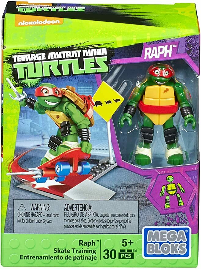 Mega Construx Teenage Mutant Ninja Turtles Raph Skate Training Pack