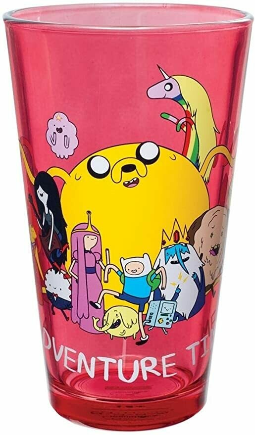 Animewild Adventure Time Group Shot Pint Glass