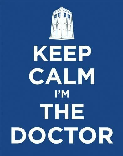 Doctor Who Keep Calm I'm the Doctor TV Television Show Postcard Print 11x14