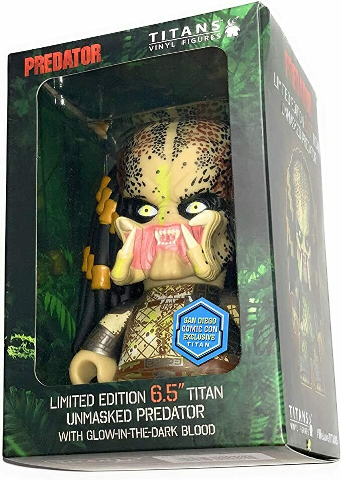 Titans Vinyl Limited Edition 6.5" Unmasked Predator Glow in The Dark SDCC