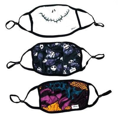 Bioworld THE NIGHTMARE BEFORE CHRISTMAS 3 PACK ADJUSTABLE FACE COVERS