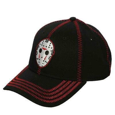 FRIDAY THE 13TH JASON EMBROIDERED CONTRAST STITCH HAT