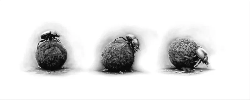 "On the Job" - 594mm x 285mm Limited Edition Print on Fine Art Paper